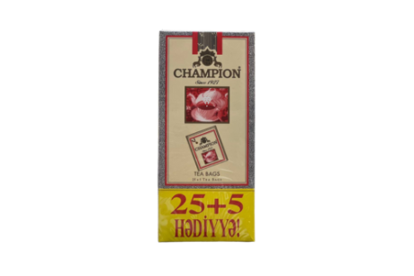 Champion Qara Çay 25+5 dəmləmə tək istifadəlik